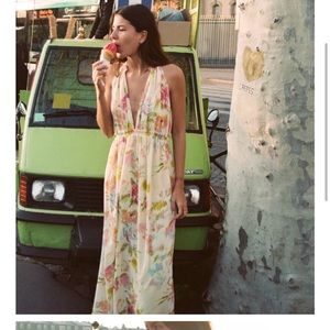 Zara long floral dress size medium